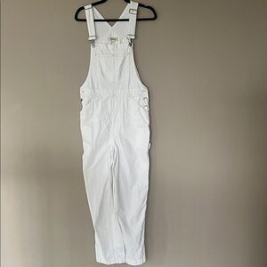 Madewell Women's White Denim Overalls
